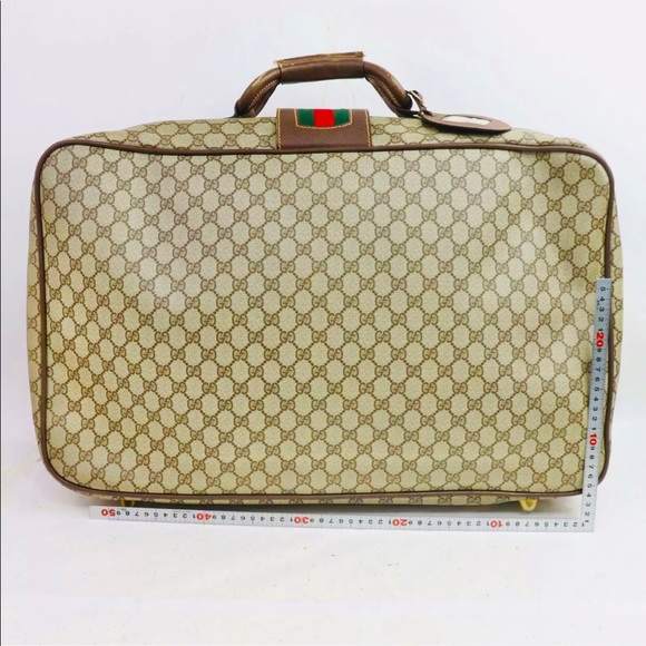 Gucci Other - ✈️✌️❤️ Vintage Gucci 50 Travel Bag Light Brown PVC